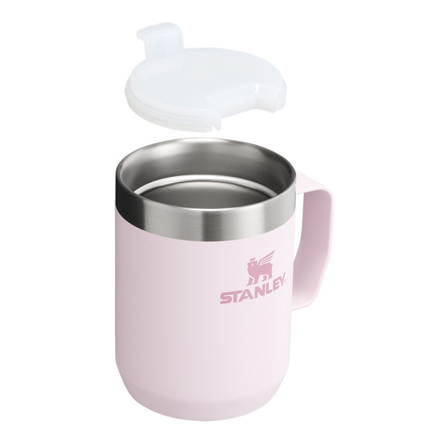 Stanley The Legendary Camp Mug, 230ml - Rose Quartz open lid