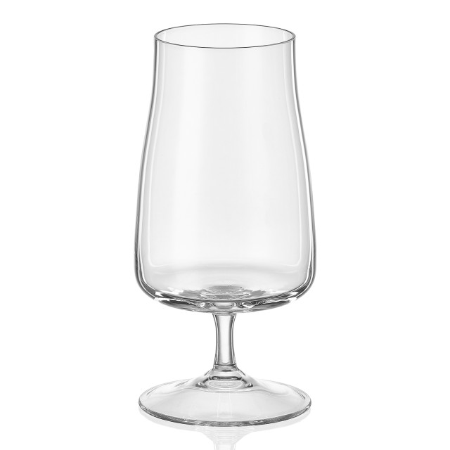 Crystalex Alex Lead-Free Crystal Beer Stem Glasses, Set of 6