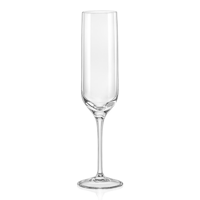 Crystalex Uma Lead-Free Crystal Champagne Flutes, Set of 6