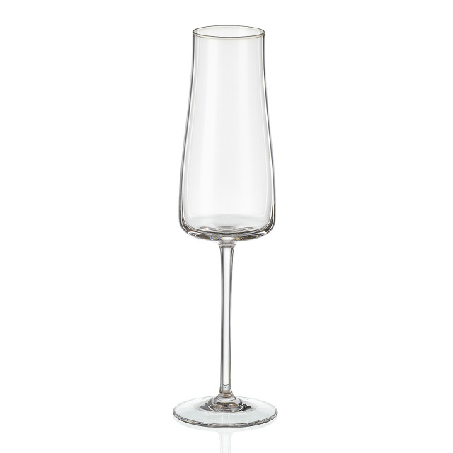 Crystalex Alex Lead-Free Crystal Champagne Glasses, Set of 6