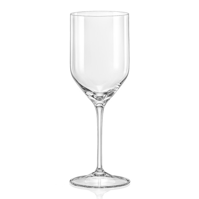 Crystalex Uma Lead-Free Crystal White Wine Glasses, Set of 6