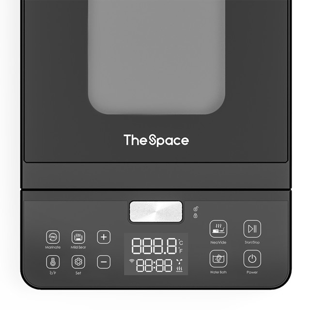 SousChef The Space Neovide NSV100 All-In-One Sous Vide Cooker close up of control panel