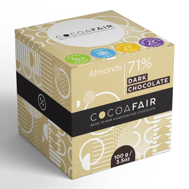Cocoafair Almonds in 71% Dark Chocolate
