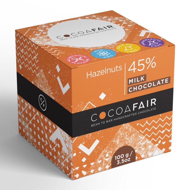 Cocoafair Hazelnuts in 45% Milk Chocolate
