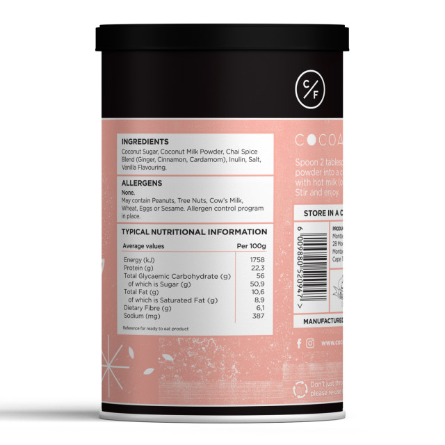 Cocoafair Pure Indulgence Chai Drink, 250g angle