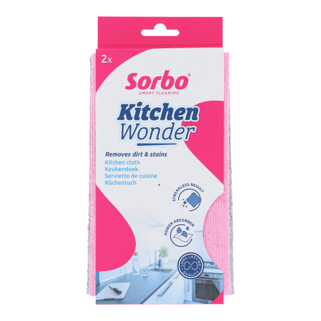 Sorbo Kitchen Wonder Microfibre Cloths, Set of 2