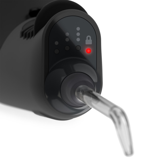 Ordo Hydro Sonic Water Flosser - Charcoal Grey showing a detail of the product