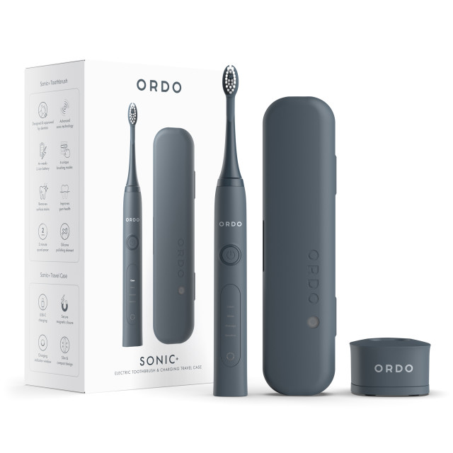 Ordo Sonic Plus Toothbrush & Charging Travel Case - Charcoal Grey