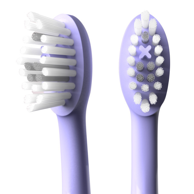Ordo Sonic Brush Head, Pack of 2 - Pearl Violet showing a detail of the product
