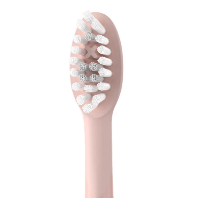 Ordo Sonic Brush Head, Pack of 2 - Rose Gold showing the detail of the toothbrush head