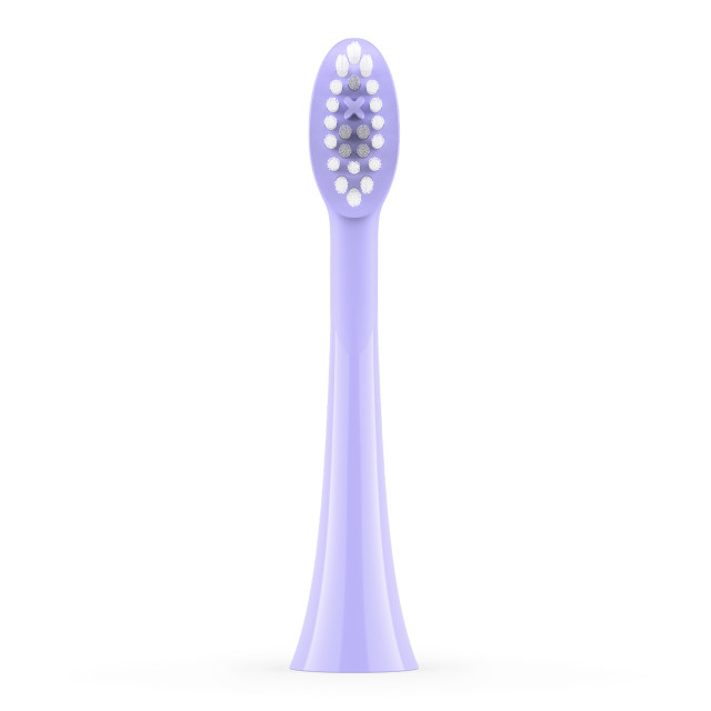 Ordo Sonic Brush Head, Pack of 2 - Pearl Violet showing the product at an angle