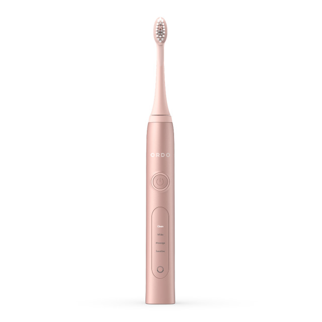 Ordo Sonic Plus Toothbrush - Rose Gold showing the product at an angle