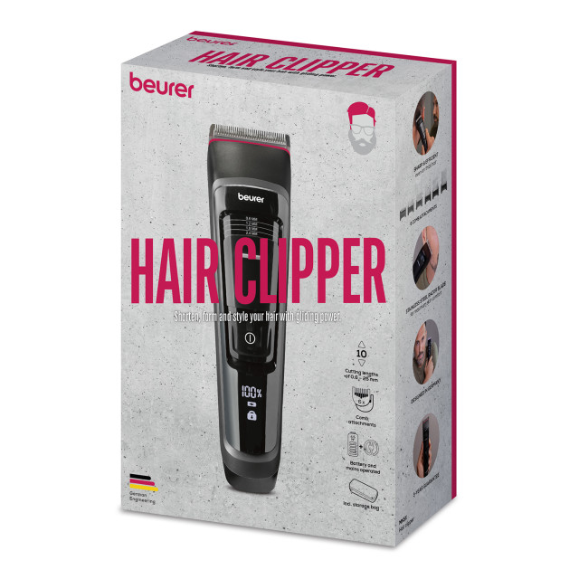 Beurer MN5X Rechargeable Hair Clippers packaging