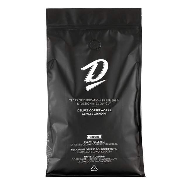 Deluxe Coffeeworks House Blend Coffee Beans - 1kg back view