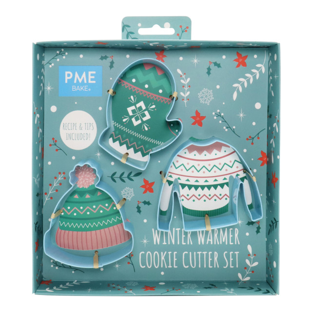 PME Winter Warmer Cookie Cutters,  Set of 3