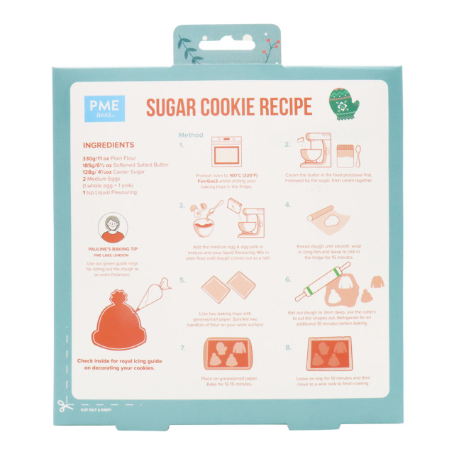 PME Winter Warmer Cookie Cutters,  Set of 3 angle