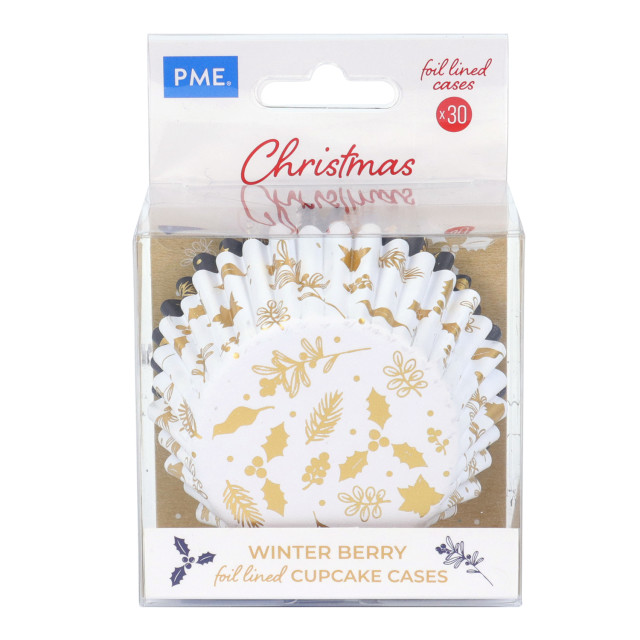 PME Winter Berry Cupcake Cases, Pack of 30 packaging