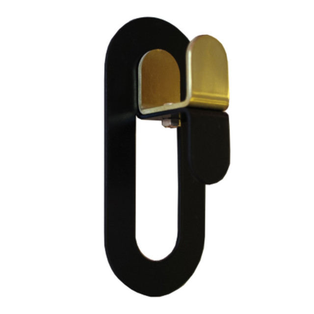 Joon Single Coda Hook with Brass Accent
