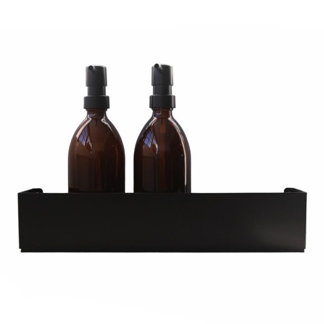 Joon Mila Box Shower Shelf, 35cm angle with bottles