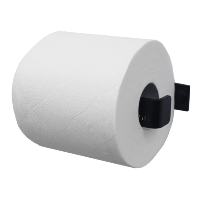 Joon Simple Toilet Paper Holder angle with a toilet paper