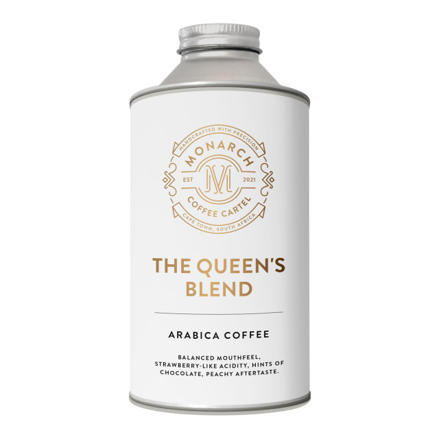 Monarch Coffee Cartel Queen's Blend Coffee Beans, 250g - Gunpowder Tin