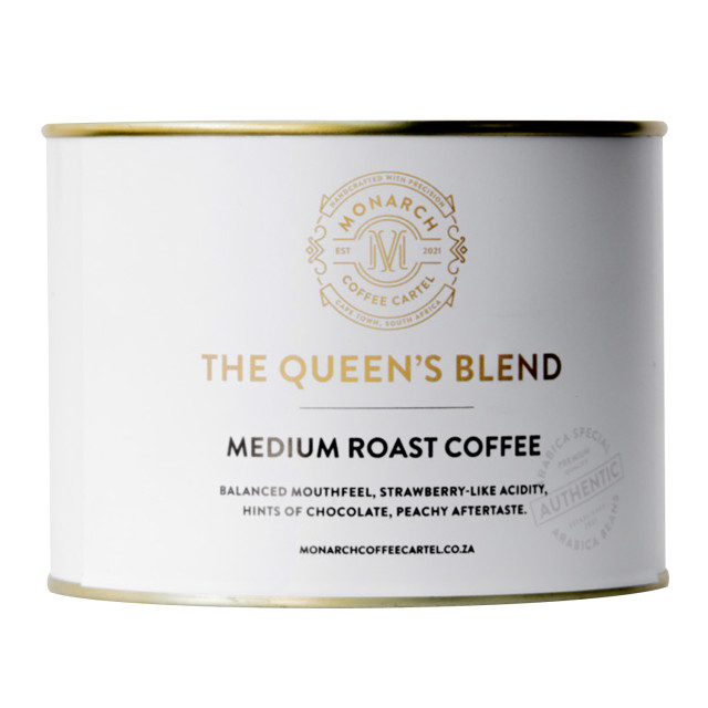 Monarch Coffee Cartel Queen's Blend Coffee Beans, 250g - Paint Tin