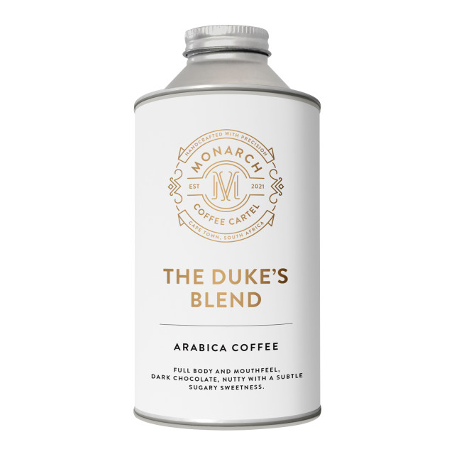 Monarch Coffee Cartel Duke's Blend Coffee Beans, 250g - Gunpowder Tin