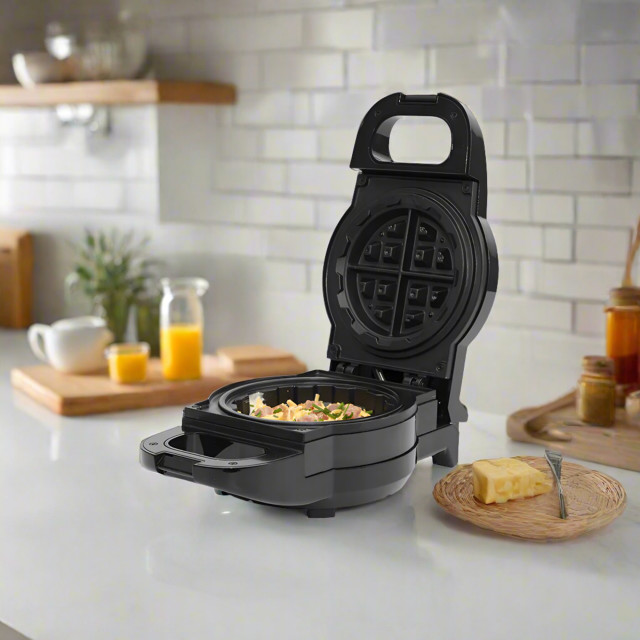 Milex Gourmet Waffle Maker on the kitchen counter