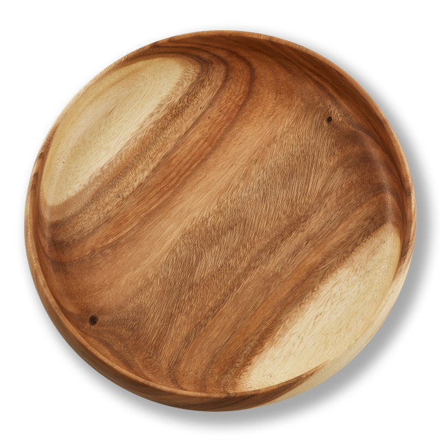 My Butchers Block Round Wooden Bowl - angle