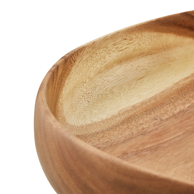 My Butchers Block Round Wooden Bowl - detail