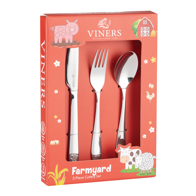 Viners Kids Cutlery, Set of 3 - Farmyard