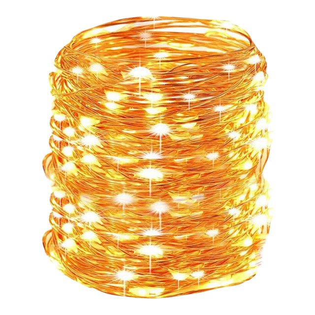 Litehouse Solar LED Copper Wire Fairy Lights, 20m