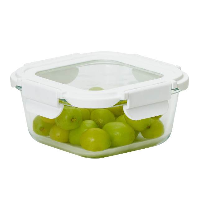Kitchen Pro VersaLock Square Glass Container - 520ml angle