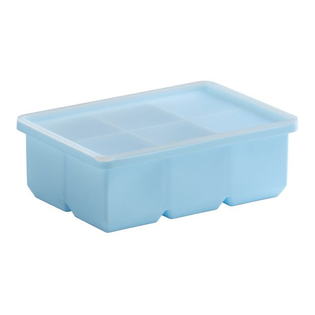 Kitchen Pro Kool 6-Cube Jumbo Silicone Ice Tray - Ice Blue