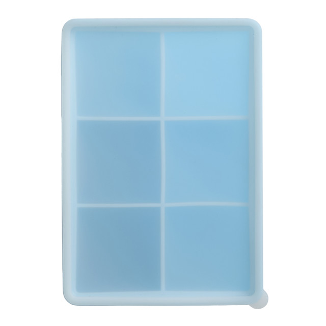 Kitchen Pro Kool 6-Cube Jumbo Silicone Ice Tray - Ice Blue angle