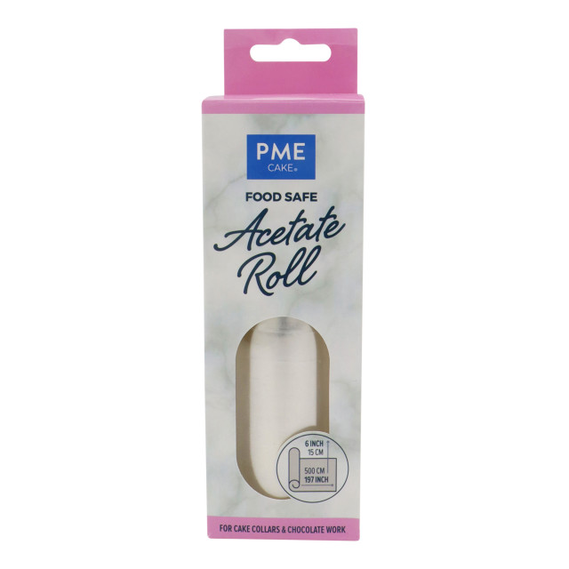 PME Food Safe Acetate Roll, 5m - 15cm angle