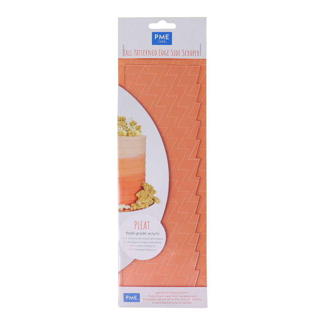 PME Tall Cake Icing Pattern Scraper - Pleats