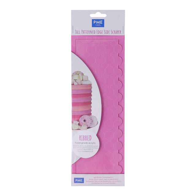 PME Tall Cake Icing Pattern Scraper - Ribs