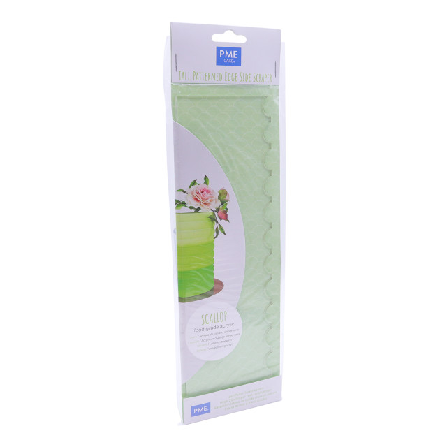 PME Tall Cake Icing Pattern Scraper - Scallops packaging