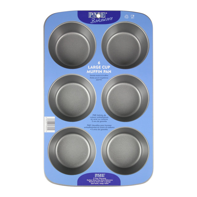 PME Non-Stick Large Muffin Pan, 6-Cup packaging