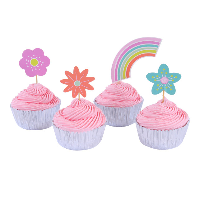 PME Over the Rainbow Cupcake Cases and Toppers, Set of 24 detail