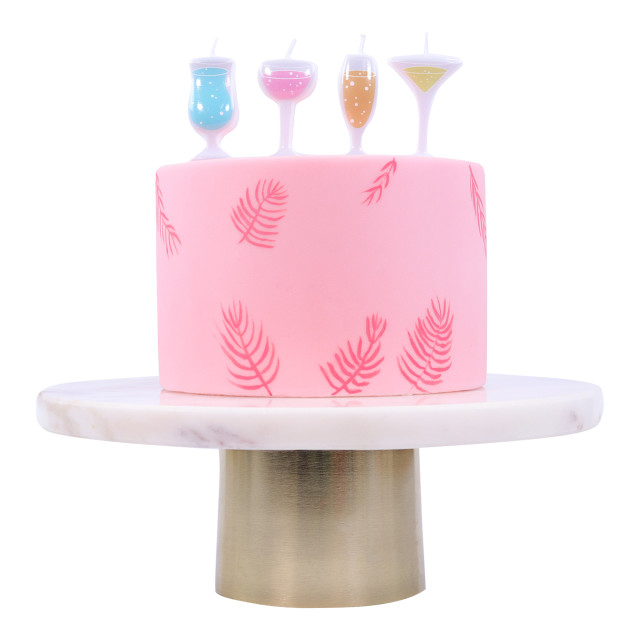 PME Candles, Set of 4 - Cocktail detail on a cake