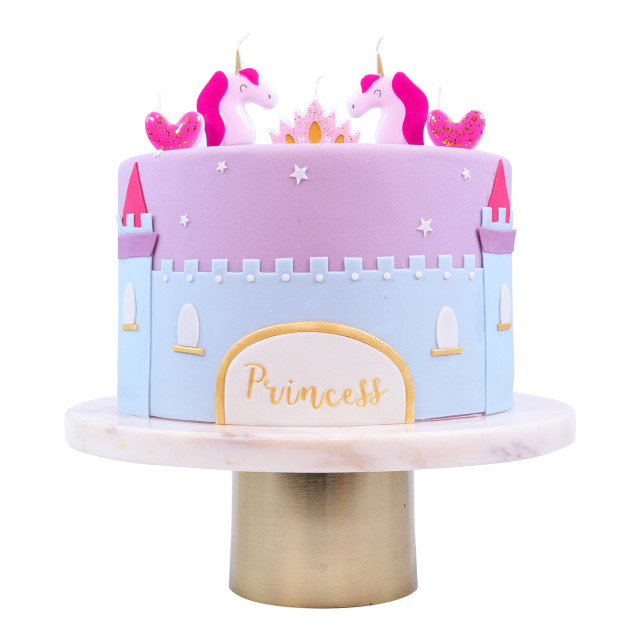 PME Candles, Set of 4 - Princess detail on a cake