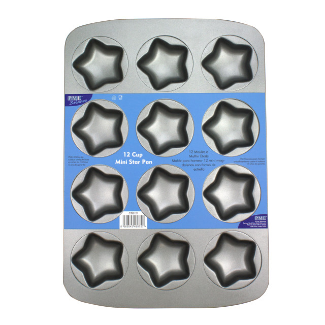 PME Non-Stick Pan, 12-Cup - Mini Star packaging