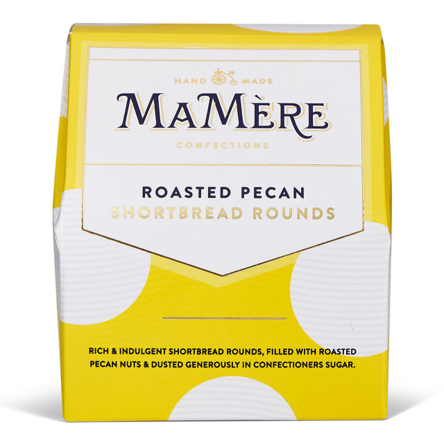 Ma Mere Confections Roasted Pecan Shortbread Rounds, 150g angle
