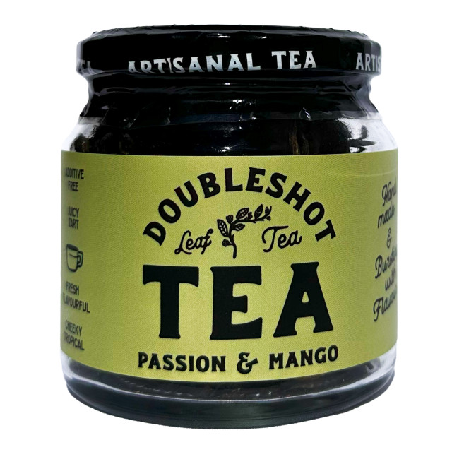 Doubleshot Coffee & Tea Premium Loose Leaf Passion Mango Green Tea, 80g
