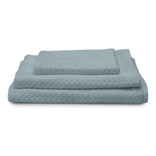 Nortex Waffle Bath Sheet, 300gsm - Duckegg