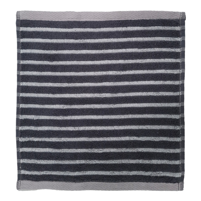 Nortex Imperial Striped Face Cloth, 470gsm - Charcoal