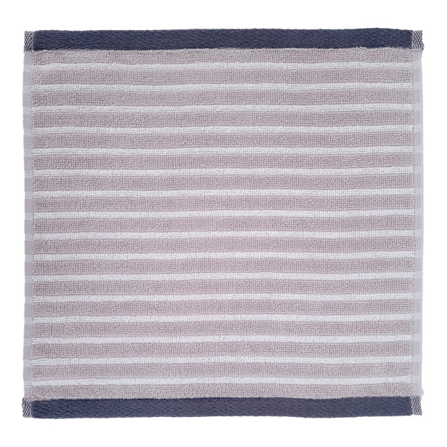 Nortex Imperial Striped Face Cloth, 470gsm - Light Grey