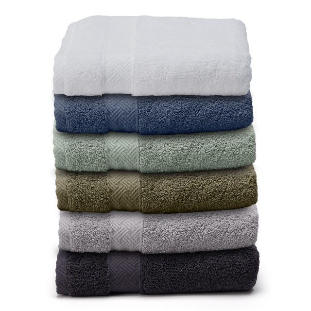 Nortex Indulgence Hand Towel, 630gsm colour variations stacked